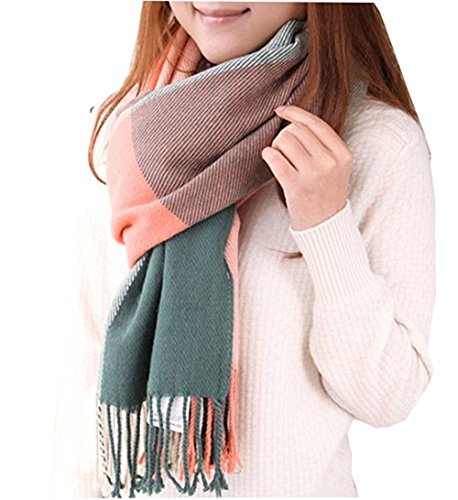Chalier Fashion Winter Schal Damen Geschenke für Frauen Karierter Kaschmir Quadratischer Damenschal Mama Freundin Teenager Mädchen Weihnachtsmanns Geheimes Geschenk für Frauen