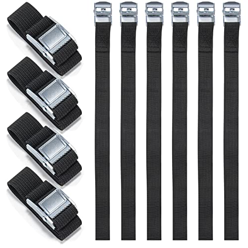 10 Stück 50cm Schwarz Spanngurte Kurz,Befestigungsgurte Befestigungsriemen für Fahrrad,Gurte zum Befestigen Fahrradträger,Verstellbare Zurrgurte mit Klemmschloss,Zurrgurt für Motorrad Gepäck