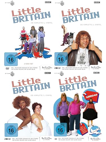 Little Britain - Die komplette Serie Uncut - Staffel 1-3 + Little Britain Abroad im Set (7 DVDs)
