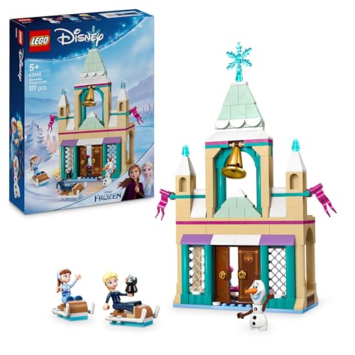 LEGO ǀ Disney Frozen Das Arendelle Schloss - Spielzeug mit Anna & ELSA Minifiguren sowie Olaf & Pinguin Figuren – Prinzessinnen Schloss Spielzeug - Kreatives Geschenk für Mädchen ab 5 Jahren – 43265
