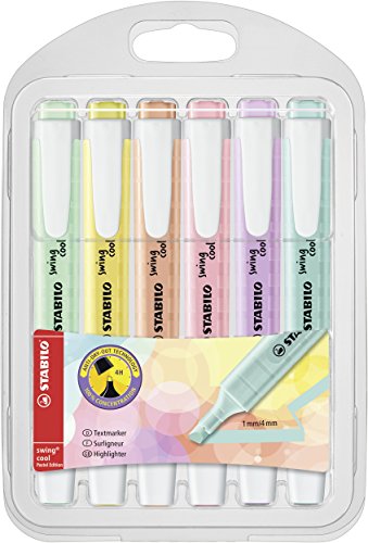 STABILO - Textmarker - swing cool Pastel - 6er Pack