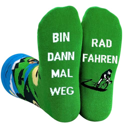 WAMIOKAGRO Fahrrad Geschenke für Männer Frauen, Fahrrad Zubehör, Lustige Socken, Männergeschenke Weihnachtsgeschenke für Männer Frauen Teenager Jungen Mädchen Kinder zu Geburtstag Weihnachten