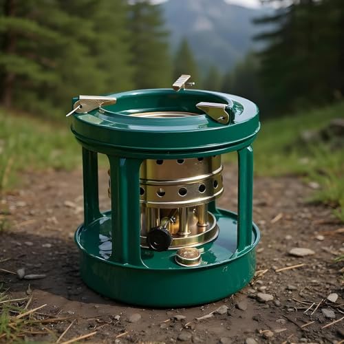 Petroleumofen, Camping Kerosin Herd, Petroleum Heizung, Mini Petroleumheizung für Innenräume, Kerosinofen Camping Kerosin Herd, Diesel Kocher, Grün Tragbares Petroleumheizer, Outdoor Diesel Ofen