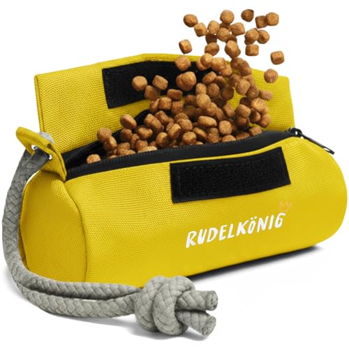 Rudelkönig Futterbeutel Hund - Apportierbeutel für Hundetraining - Robuster Futterdummy für Leckerlies - Futterbeutel Hundetraining