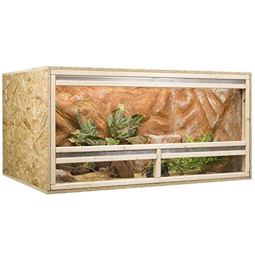 Holzkonzept Terrarium, Terrariumbausatz, OSB Terrarium, Holzterrarium 120 x 60 x 60 cm Frontbelüftung