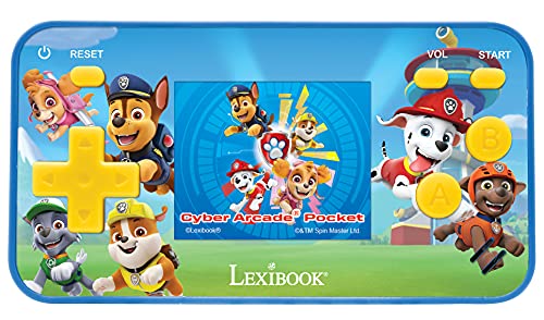 Lexibook, Paw Patrol, Cyber Arcade Pocket, Tragbare Spielkonsole, 150 Spiele, 1,8“ LCD-Bildschirm, Batteriebetrieben, Blau, JL1895PA