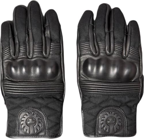 Belstaff Hampstead Motorrad Handschuhe, schwarz, L