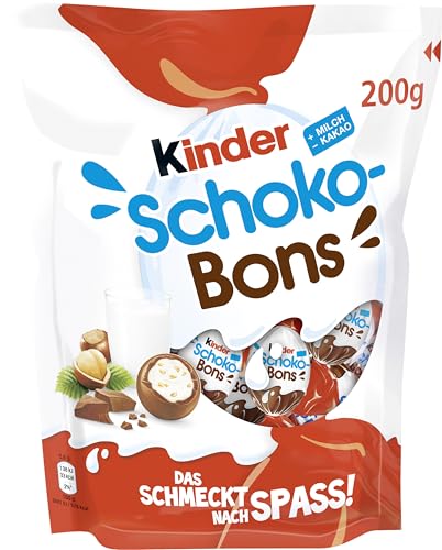 kinder Schoko-Bons – Cremige kinder Schoko-Bons mit Milchcreme und zarter Vollmilchschokolade – 1 Packung à 200 g