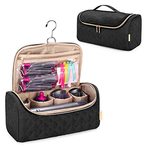 Yarwo Airwrap Tasche, Reisetasche für Airwrap Haarstyler, Aufbewahrungstasche für Airwrap Complete Haarstyler und Aufsätzen, Schwarz