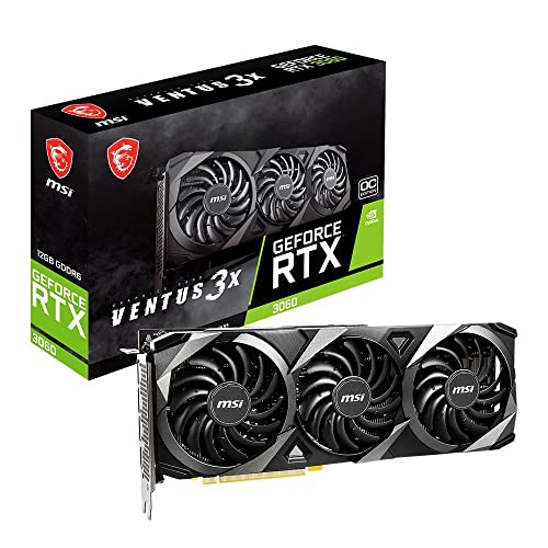 MSI GeForce RTX 3060 VENTUS 3X 12G OC, Gaming Grafikkarte - RTX 3060