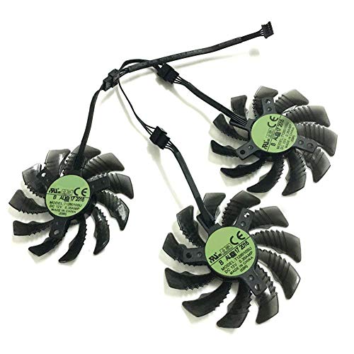 iHaospace 75mm T128010SU Cooler Fan for Gigabyte AORUS GeForce GTX 1060 1070 1080 1080Ti G1 GTX 960 970 980 Ti GTX660 TI RX480 P104-100 Grafikkarte Lüfter