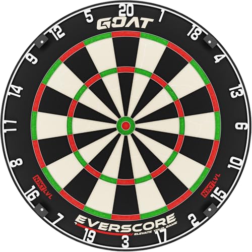 GOAT - Everscore NXT LVL Dartscheibe, Ultradünnem Draht, Dartscheibe Steeldart