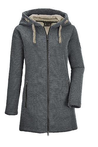 G.I.G.A. DX Damen Gw 54 Wmn Kntflc Prk Strickfleeceparka/Fleecejacke Mit Kapuze, Dunkelgrün, 44 EU