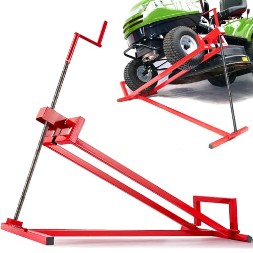 Arebos Rasentraktorheber | 450 kg | +45° Neigung verstellbar | Rasentraktor Hebevorrichtung | Hebebühne | Aufsitzmäher | Reinigungshilfe | Rasentraktor-Heber