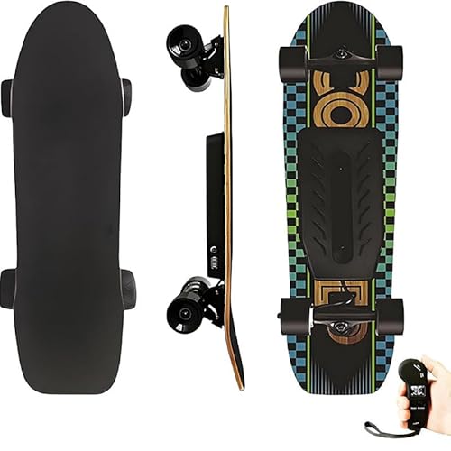 WEIMILOR Elektrisches Skateboard mit kabelloser Fernbedienung | 170W Motor, 450kg Max. Tragkraft, 22km/h Höchstgeschwindigkeit, 26km Reichweite für Skate-Enthusiasten Green