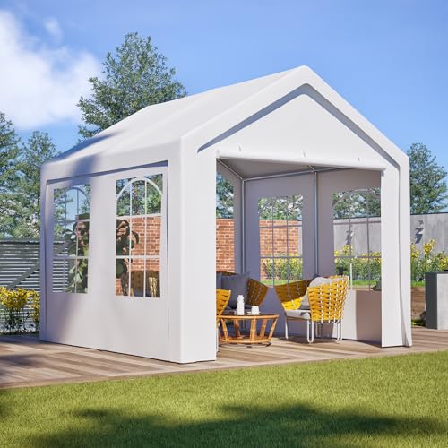 Thanaddo Pavillon 3x3 Meter Premium Winterfest Partyzelt mit Seitenwände, Wasserdicht Stabil Gartenpavillon Gartenzelt, UV Schutz Outdoor Festzelt Carport, Weiß
