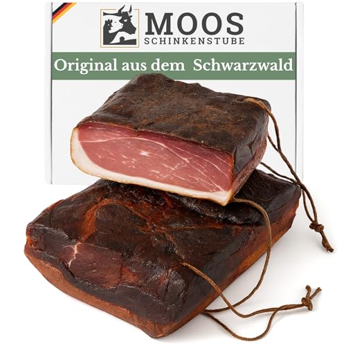 Original Schwarzwälder Schinken am Stück – Traditionell geräuchert, herzhaft & aromatisch – Premium Qualität direkt aus dem Schwarzwald – Perfekt für Brotzeit, Vesper & Feinschmecker (1 KG)