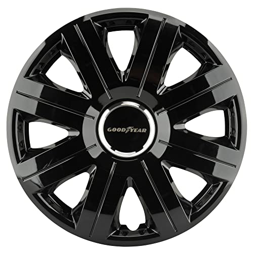 Goodyear Radzierblenden Flexo, Radkappen, 14 Zoll, schwarz, 4 Stück, flexibles Material, für den perfekten Alufelgen-Look