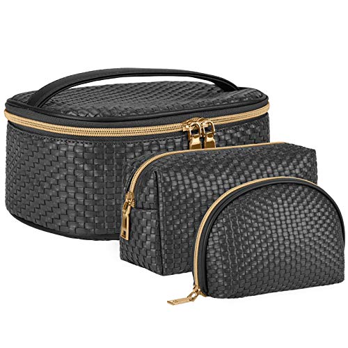 KTMOUW Kosmetiktasche Kulturtasche Kulturbeutel für Reise Damen Große Wasserdichte Waschtasche Make Up Tasche Schminktasche 3 Stücke