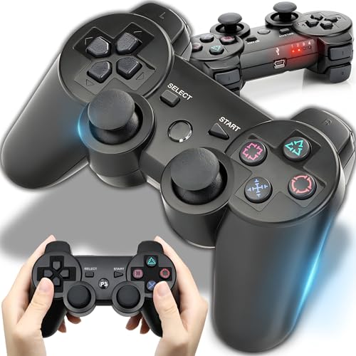 Retoo Wireless Controller, Remote Controllers Gamepap, Kabellos Rechargable, Haptisches Feedback Zurück Taste, Ergonomisches Design, Trigger, Lange Akkulaufzeit, Schwarz