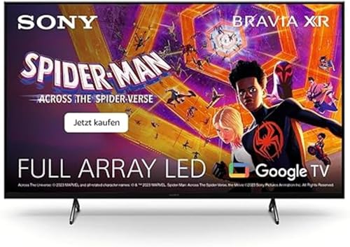 Sony BRAVIA XR, XR-50X90S, 50 Zoll Fernseher, Full Array LED, 4K HDR 120Hz, Google TV, Smart TV, Works with Alexa, mit exklusiven PS5-Features, HDMI 2.1, Gaming-Menü mit ALLM + VRR, 24 + 12M Garantie