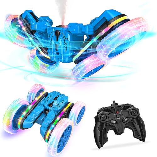 HappyGoLucky Ferngesteuertes Auto ab 3-10 Jahre, Spielzeug ab 3 4 5 6 7 8 9 Jahre Junge Geschenk Junge Kinder 3-10 Jahre RC Auto Outdoor Spielzeug Kinderspielzeug ab 3-6 Jahre Stunt Car