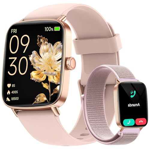 Smartwatch Damen Herren mit Telefonfunktion, 1,85