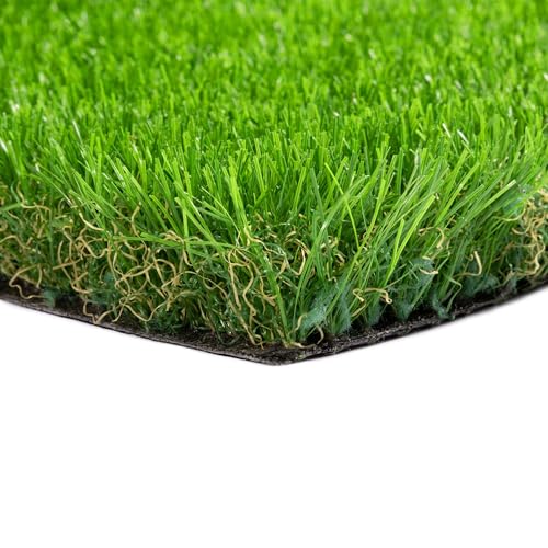 Steffensmeier Sonderposten Kunstrasen | 1m und 2m Breite | Grün | Florhöhe: 40 mm | Größe: 100x100 cm