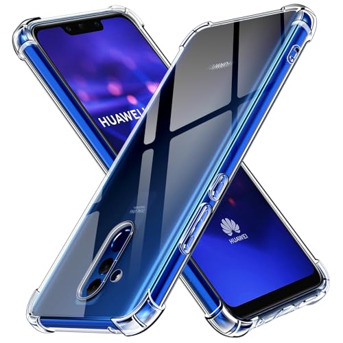 ivoler Klar Silikon Hülle für Huawei Mate 20 Lite mit Stoßfest Schutzecken, Dünne Weiche Transparent Schutzhülle Flexible TPU Durchsichtige Handyhülle Kratzfest Case Cover