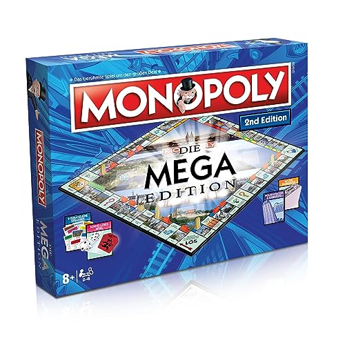 Winning Moves Monopoly Mega 2nd Edition - Familienspiele Strategie Brettspiele Monopoly Mega 2nd Edition - 2+ Spieler ab 8+ Jahren - Deutsch
