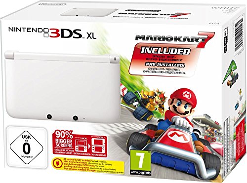 Nintendo 3DS XL - Konsole, weiß + Mario Kart 7 (vorinstalliert) - Limitierte Edition