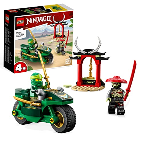 LEGO NINJAGO Lloyds Ninja-Motorrad, Spielzeug für Anfänger mit 2 Minifiguren: Lloyd und Skelett-Wächter, Lernspielzeug für Kinder ab 4 Jahren 71788