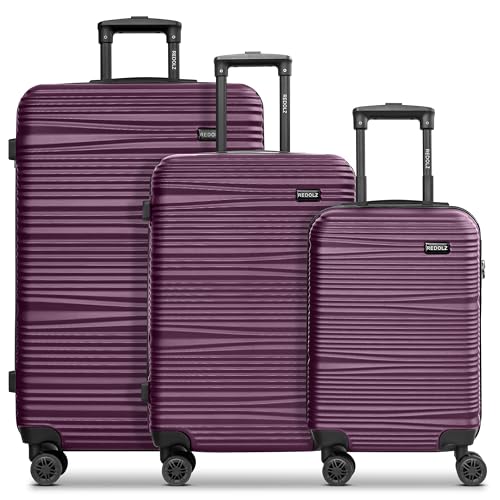REDOLZ Hartschalen Koffer-Set 3-teilig | Leichte Reise-Trolleys aus hochwertigem, robustem ABS-Material | Ultra-leicht für Damen & Herren | 4 Doppelrollen & TSA-Schloss (Essentials 16)