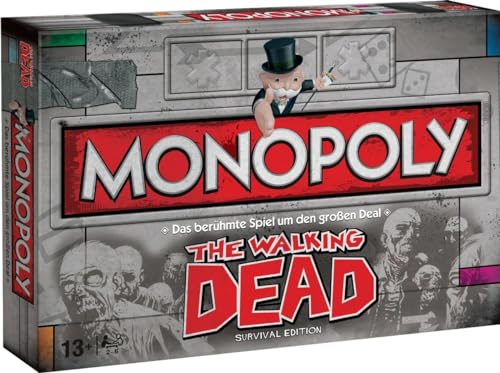Winning Moves Monopoly The Walking Dead (Comic) Edition - Monopoly Spiel für Fans - Familienspiele Strategie Brettspiele The Walking Dead - 2+ Spieler ab 13+ Jahren - Deutsch