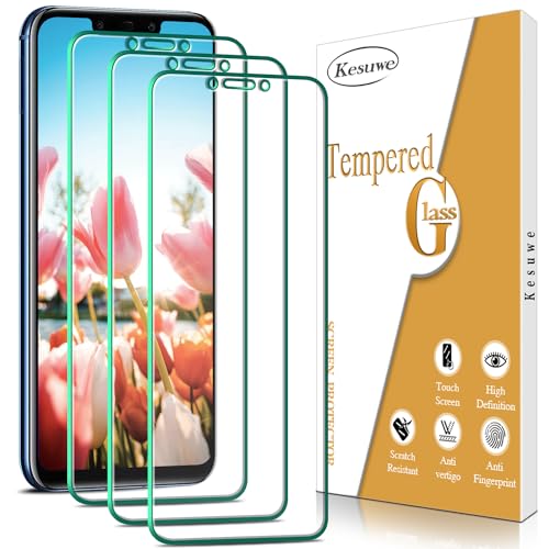 Kesuwe [3 Stück] Schutzfolie für Huawei Mate 20 Lite, Anti-Kratzen, Anti-Bläschen, 9H Härte, HD Klar Glas Schutzglas, Einfache Installation