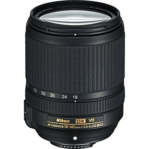Nikon AF-S DX 18-140 mm 1:3,5-5,6G ED VR Reisezoom-Objektiv (67 mm Filtergewinde, bildstabilisiert) Schwarz
