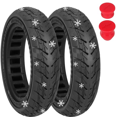 Satgoo 8,5 Zoll Offroad Vollgummireifen für Xiaomi Pro 2, Pro, 1S, Essential, Mi 3, E Scooter Reifen 8 1/2 x 2 für Xiaomi, Rutschfest, Durchstoßsicher, 50/75-6.1 Vollgummi Reifen für Xiaomi Scooter