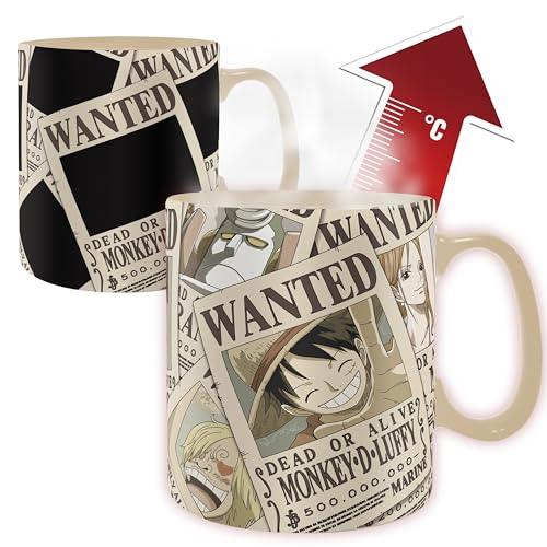 One Piece Wanted - Tasse mit Thermoeffekt Unisex Tasse multicolor