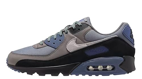 NIKE IB6392-001 AIR MAX 90 Herren Smoke Grey/LT Smoke Grey-DIFFUSED Blue EU 44.5