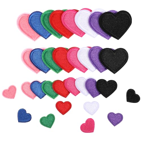 32 Stück Bügelsticker Für Löcher Flicken Zum Aufbügeln Aufbügelbilder Bügelaufkleber Bügelpatch Sticker Bügelbilder Für Textilien Hut Jeans Kleidung