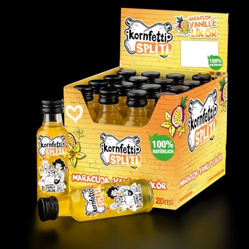 Kornfetti SPLITI MINIs Maracuja-Vanille Likör 15% vol. 16x20ml