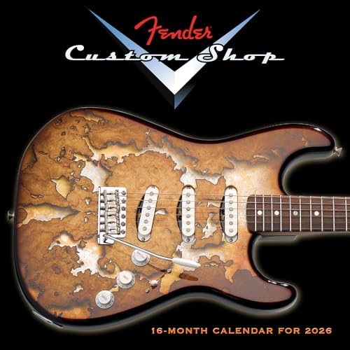 2026 Fender(r) Custom Shop Gitarren Wandkalender