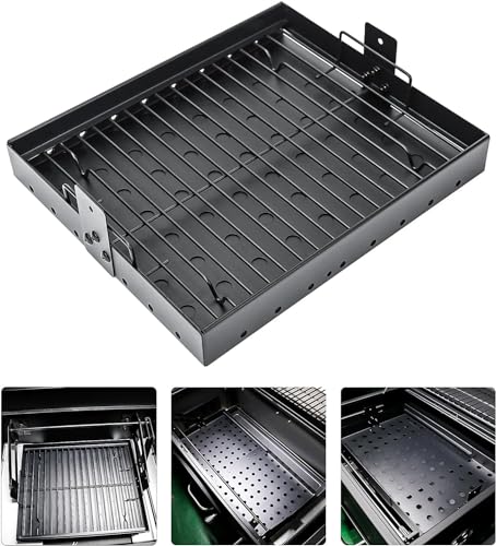 GFTIME 38-71cm Verstellbare Holzkohleschale für Tepro Toronto, Taino Hero XL Holzkohle Grill, Activa Angular, EL Fuego Montreal, EL Fuego Ontario Holzkohlegrill, Universal Holzkohlerost Ersatzteile