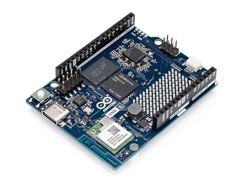 Arduino UNO Q [ABX00162] - Hybrid Board, Qualcomm Dragonwing QRB2210 Mikroprozessor (MPU) & STM32U585 Mikrocontroller (MCU), AI Vision, Voice, IoT, Robotics, Linux Debian OS, Wi-Fi 5, USB-C