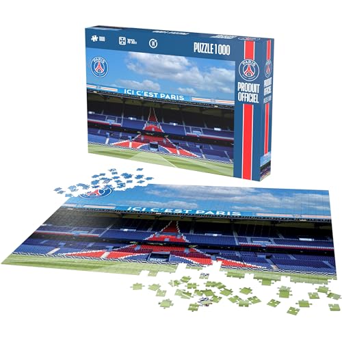 Megableu Puzzle mit 1000 Teilen, PSG Paris Saint-Germain, offizielles Club-Puzzle, Fußballfans für Kinder und Erwachsene ab 14 Jahren, Geschenkidee für Fußball- und PSG-Fans – Format 70 x 50 cm