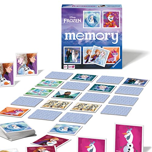 Ravensburger - 20890 - Disney Frozen Memory®, der Spieleklassiker für alle Frozen Fans, Merkspiel für 2-8 Spieler ab 3 Jahren
