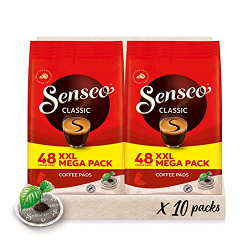 Senseo Pads Classic - Kaffee RA-zertifiziert - 10 Megapackungen XXL x 48 Kaffeepads