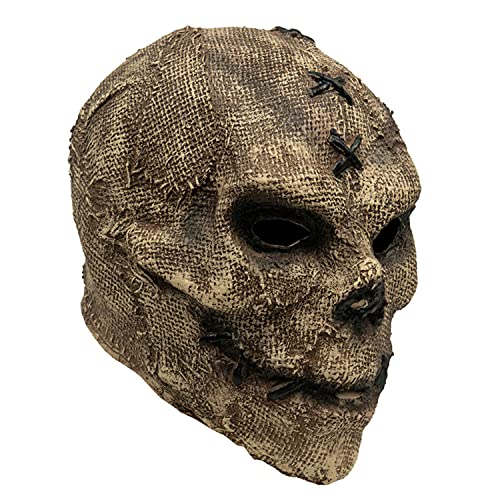 Totenkopf-Maskenkostüm, Halloween, gruseliges Ledergesicht, Totenkopf, Cosplay, Verkleidung, Garten, Hof, Horror-Party, Requisiten, Latex-Masken für Männer und Frauen, Erwachsenenkostüm