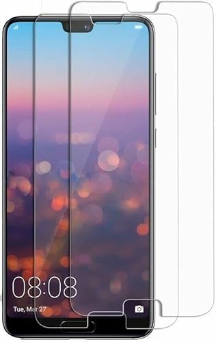 [2 Stück] Panzer Schutz Glas kompatibel mit Huawei P20 Pro Displayschutzfolie, Schutzfolie [kein Glas] 9H,100% Fingerabdrucksensor Nano-Tech