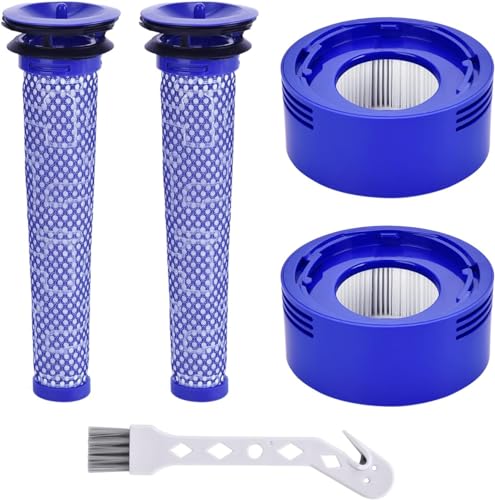 2 Stück V8 Filter HEPA Nachmotorfilter & Vorfilter für Dyson V8 V7 Animal Absolute Akku Staubsauger Motorhead Ersatzteile Filter Zubehör set #965661-01&967478-01